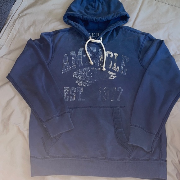 Distressed American Eagle Hoodie - Picture 1 of 2